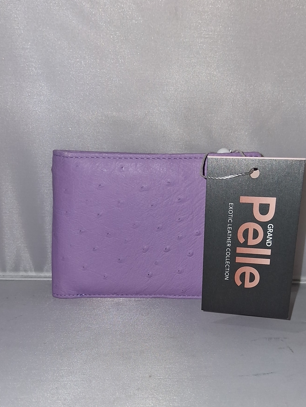 Grand Pelle lilac Ostrich wallet